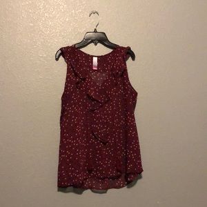 Red Blouse with Stars❤️